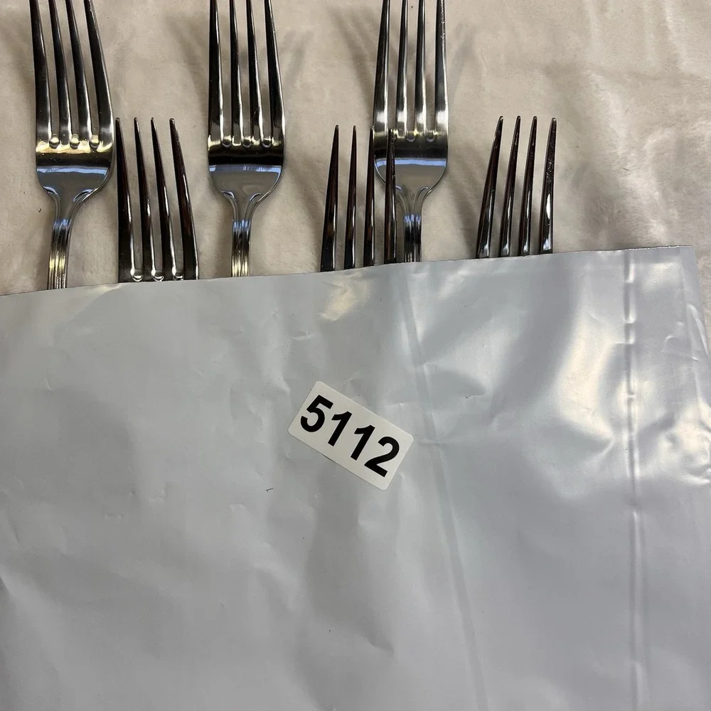 Oneida Tress Hollis 6 Stainless Dinner Forks - Flatware Glossy Replacement *see